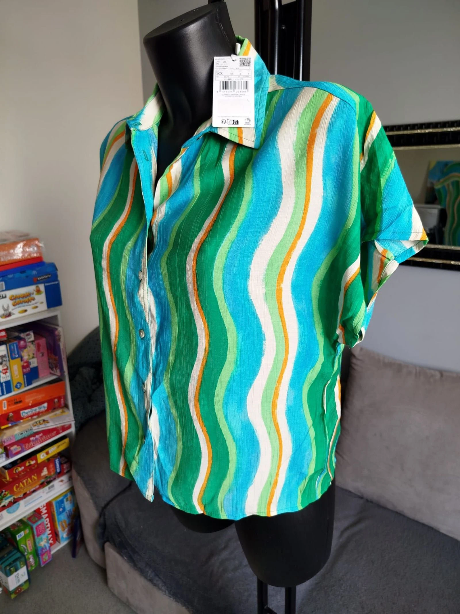 Mango short sleeve printed blouse XS – photo 3